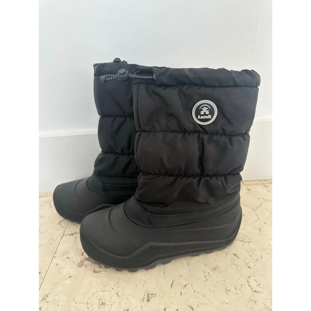 Kamik Snow Boots Big Kid Boy Girl 5Y Black - Picture 4 of 4